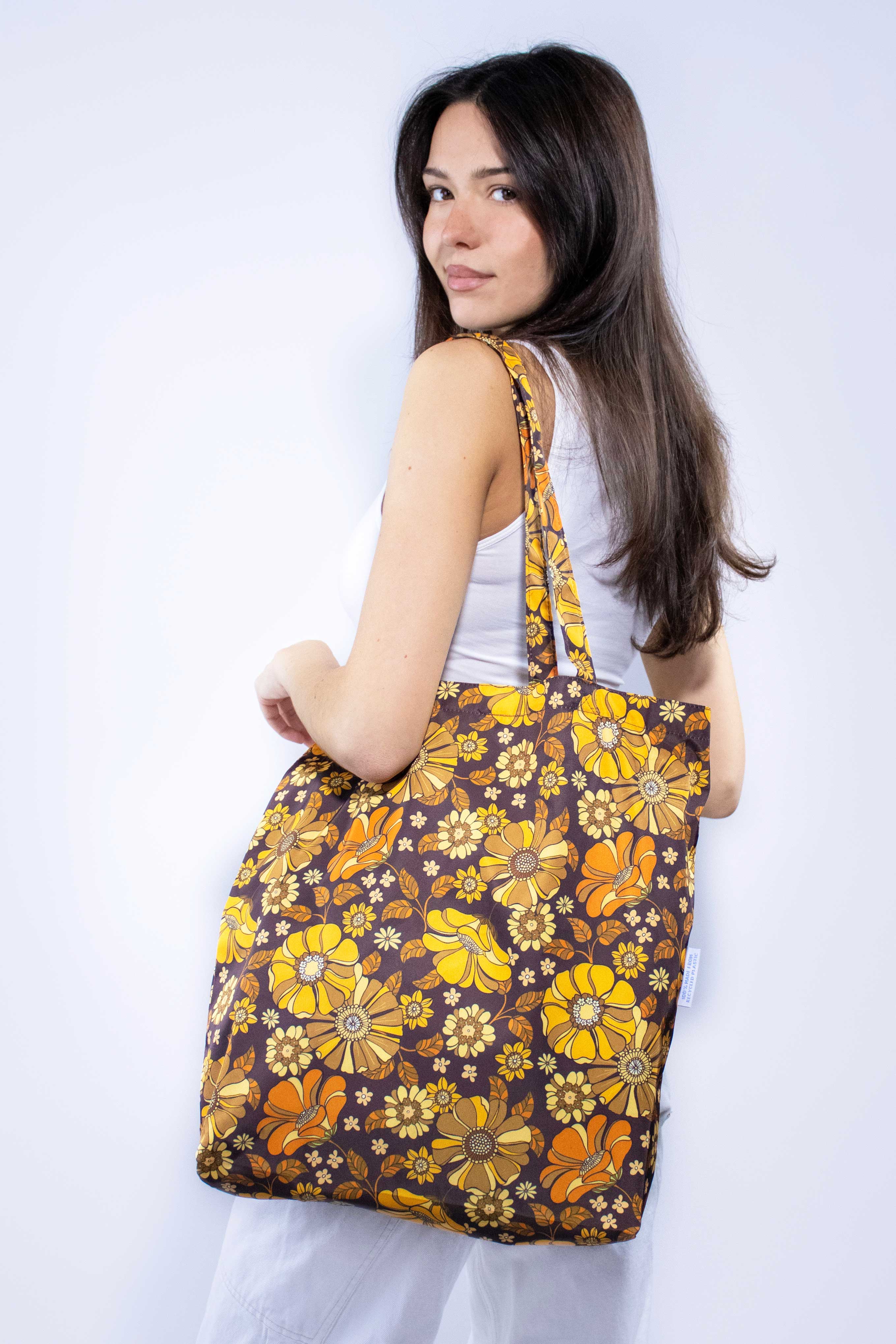 Floral discount tote bag