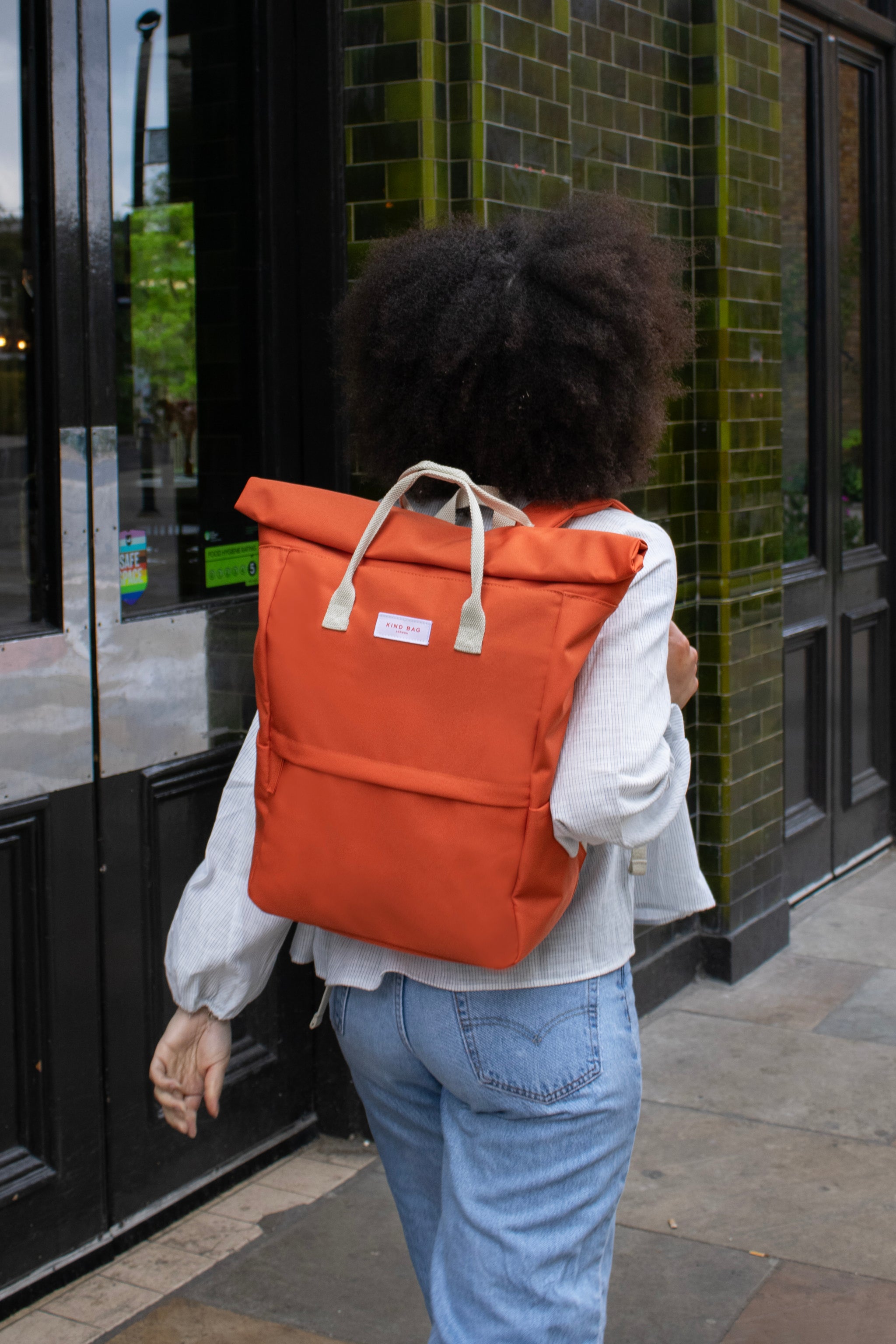 Orange bookbag online